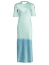 ALEJANDRA ALONSO ROJAS DIP-DYE SILK MIDI DRESS,400012282993