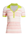 TANYA TAYLOR BETTE KNIT POLO,400012130470