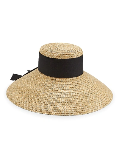 Eugenia Kim Mirabel Grosgrain-trimmed Straw Sunhat In Natural