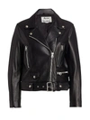 Acne Studios Leather Jacket In Black