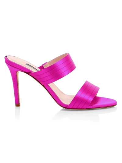 Sjp By Sarah Jessica Parker Women's Cornwall Satin Mules In Candy Satin