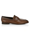 ERMENEGILDO ZEGNA MEN'S L'ASOLA LEATHER LOAFERS,400012057794