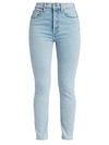 RE/DONE '90S HIGH-RISE ANKLE CROP SKINNY JEANS,400012209938