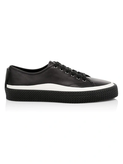 Ferragamo Black Sneakers With Texturized Sole