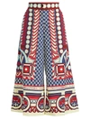 LA DOUBLEJ TOTEM PRINTED CULLOTTE PANTS,400012279072