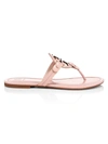 TORY BURCH WOMEN'S MILLER PATENT LEATHER THONG SANDALS,400012294307