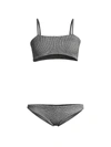 Hunza G Women's Gigi 2-piece Bikini Set In Metallic Silver