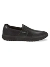 PRADA STRATUS LEATHER SLIP-ON SNEAKERS,400011881088