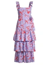 LIKELY JUNO FLORAL TIERED DRESS,400012290547
