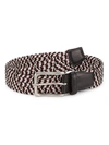 SAKS FIFTH AVENUE MEN'S COLLECTION BRAIDED WOVEN BELT,0400011588578