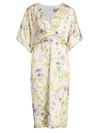 THEIA FLORAL CHARMEUSE COCKTAIL DRESS,400012291337