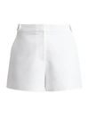 Milly Cady Aria Button Shorts In Ecru