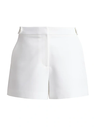 Milly Cady Aria Button Shorts In Ecru