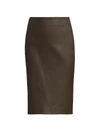 THEORY WOMEN'S SKINNY LEATHER PENCIL SKIRT,0400011294540