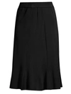 Misook Plus Size Straight Pull-on Skirt In Black