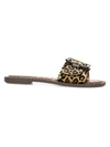 SAM EDELMAN GRANADA FLAT LEOPARD-PRINT CALF HAIR SANDALS,400012372413