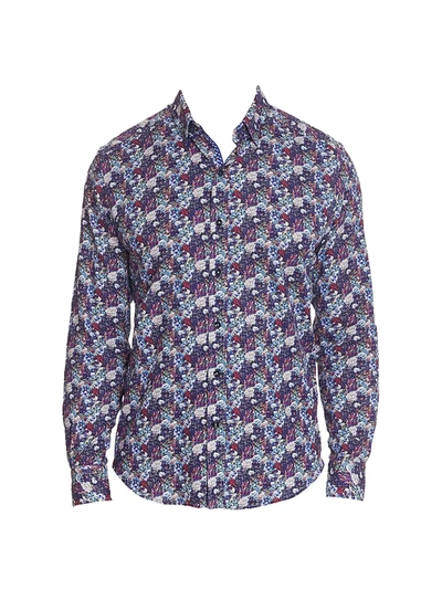 Robert Graham Men's Dunn Bouquet-print Sport Shirt In Multi