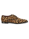 Dolce & Gabbana Leopard-print Calf Hair Derby Shoes