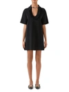 Gucci Women's Ruffle Neck Dress In Black