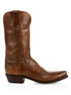 LUCCHESE MEN'S LEADVILLE WESTERN LEATHER BOOTS,0400012465017