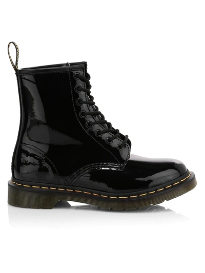 Dr. Martens Women's 1460 Patent Leather Combat Boots In Black