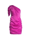 AIDAN MATTOX WOMEN'S DRAPED ONE-SHOULDER DRESS,0400012412459