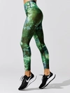 CARBON38 PRINTED HIGH RISE 7/8 LEGGING - DISTORTED TIE DYE - SIZE S