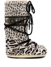 Moon Boot Leopard Print Snow Boots In Brown
