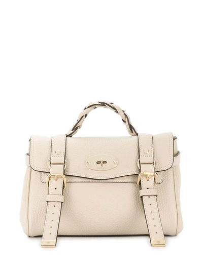 Mulberry Mini Alexa Satchel In Eggshell