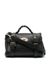 Mulberry 'alexa' Black Handbag With Adjustable And Removable Shoulder Strap And Magnetic Closure In Black