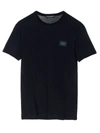 Dolce & Gabbana Logo-patch Cotton-jersey T-shirt In Blue