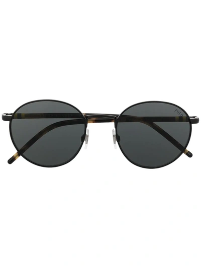 Polo Ralph Lauren Round-frame Sunglasses In Black