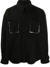 Duoltd Embellished Oversized Shirt In Black