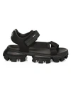 Prada Black Open Toe Sandals In Nero
