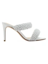 Alexandre Birman Women's Alessia Woven Mules In White