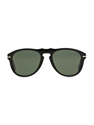 Persol Steve Mcqueen Pilot Frame Sunglasses In Green