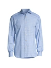 KITON GLEN PLAID SPORT SHIRT,400012159650