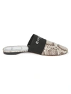 GIVENCHY BEDFORD FLAT PYTHON-EMBOSSED LEATHER MULES,0400012515922