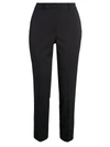 Michael Kors Black Slim Pants With Concealed Fastening In Black