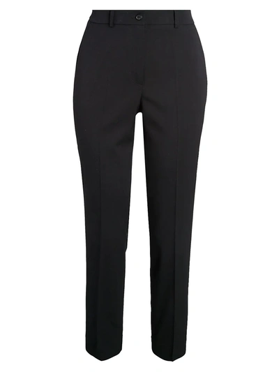 Michael Kors Samantha Stretch-virgin Wool Ankle Trousers In Black