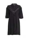 ISABEL MARANT ÉTOILE INALIO RUFFLE TRIM SHIFT DRESS,400012740385