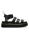 Dr. Martens' Blair Leather Gladiator Sandals In Black