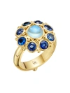 TEMPLE ST CLAIR WOMEN'S STELLA 18K YELLOW GOLD, BLUE SAPPHIRE & BLUE MOONSTONE RING,400011447774