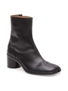 Maison Margiela Men's Tabi Leather Ankle Boots In Black