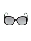Gucci Interlocking G Square-frame Sunglasses In Black