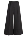 SIMONE ROCHA WOMEN'S WIDE-LEG WOOL TWILL TROUSERS,0400012705297