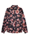 THE KOOPLES FLORAL BUTTON-UP BLOUSE,400012758969