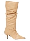 SOULIERS MARTINEZ ELENA KNEE-HIGH LEATHER BOOTS,0400012560884