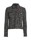 ST JOHN KALEIDOSCOPE WOOL-BLEND TWEED JACKET,400012395951