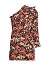 CHUFY WOMEN'S ONE-SHOULDER RUFFLE DRESS,400012801228